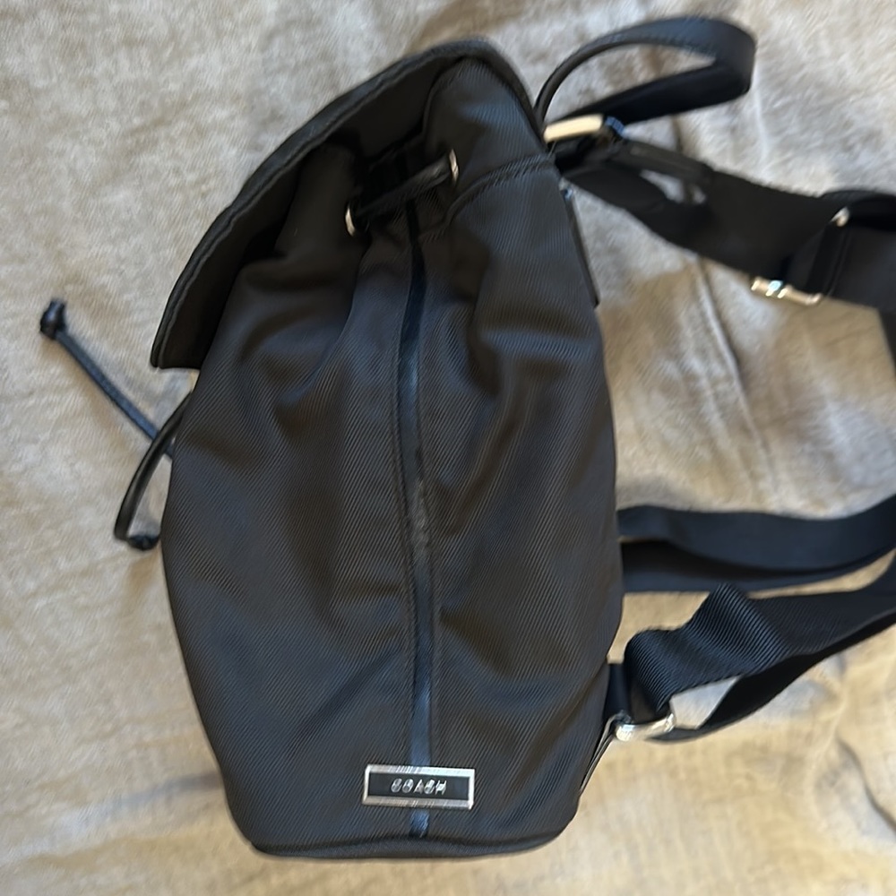 Authentic Vintage Coach Nylon Black Backpack #E3J-7441 - Picture 4 of 5